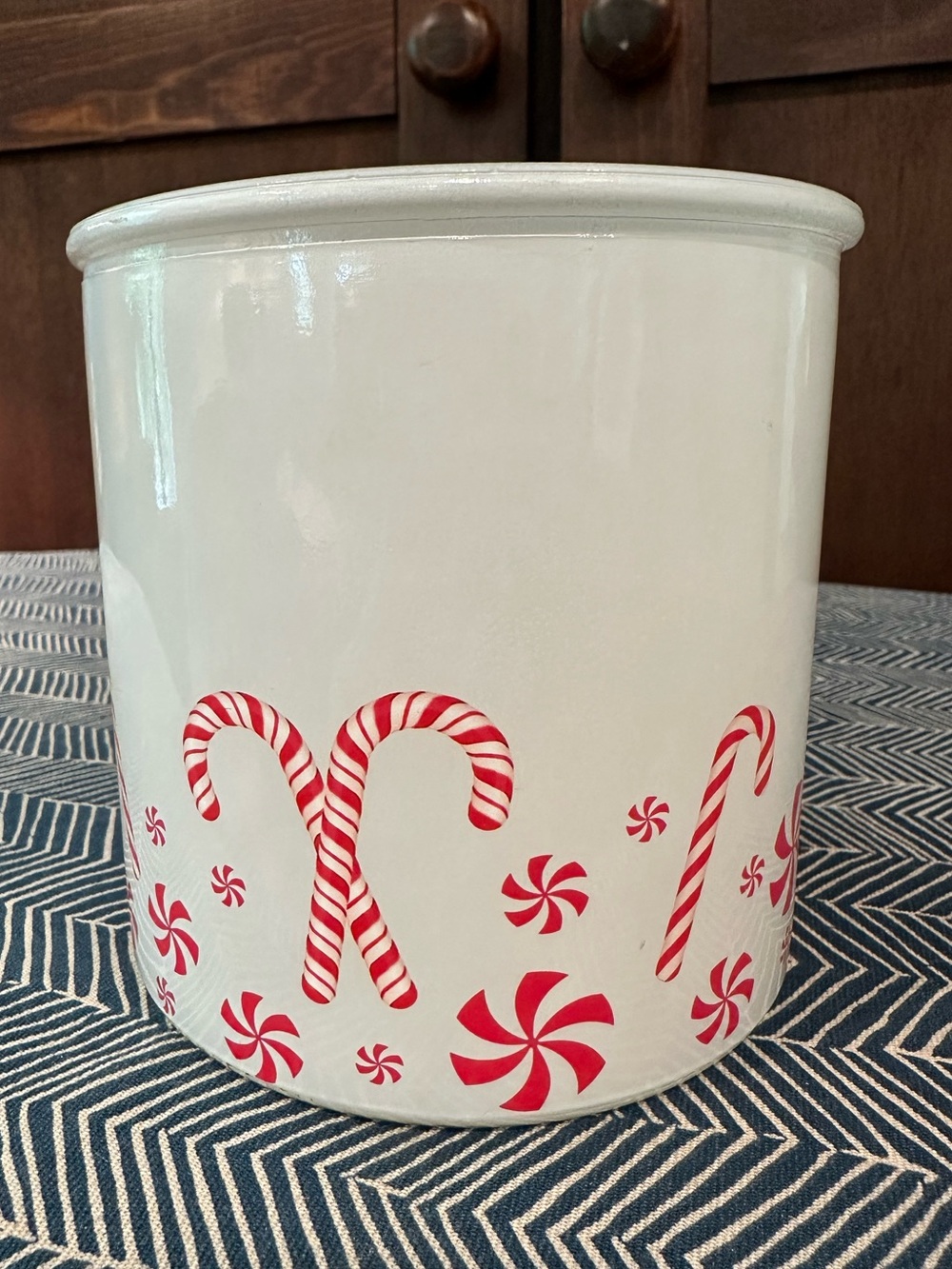 Glass Peppermint jar • container • vase